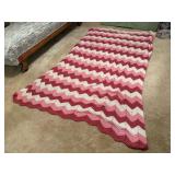 Pink afghan