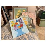 Paintings (3), frame