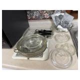 Baking dishes, Stonewave warming plate, handles,