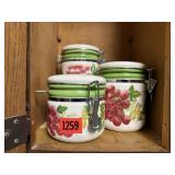 Fruit canisters (3)