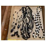 Black & white beaded necklaces