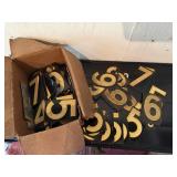 Box of number decals