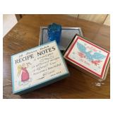 Dutch recipe note cards, toothpick holder
