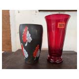 Tuscany vase, red vase