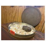 Tin of buttons