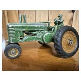 Toy tractor, driver