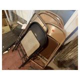 Mixed lot of metal folding chairs (6)