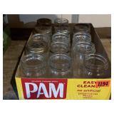 Mixed lot of pint canning jars