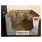 Mixed lot of quart canning jars