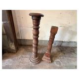 Architectural salvage floor pillars/candlesticks