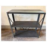 Metal shelving, no contents included