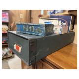 Economy file, cigar boxes