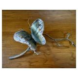 Metal butterfly art