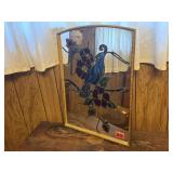 Painted stained glass window;