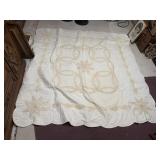 Crocheted quilt