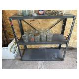 Metal shelving, no contents included