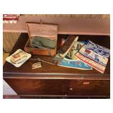 Scrapbook, Paul Bunyan souvenir book, razor