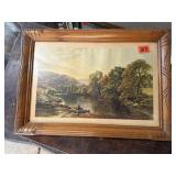 Fisherman artworkframed print