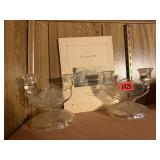 Crystal candlesticks, Kamrar school memorabilia
