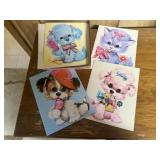 Pastel Pets oversized greeting cards