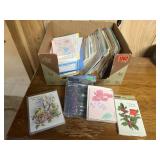 Box of greeting cards, thank you cards
