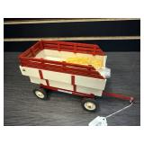 Wooden International Flare Box Wagon with metal