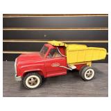 Tonka dump truck with lever dump