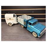 Tonka truck with white stake pocket bed and white