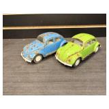 pair of Volkswagon beetles