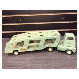 Blue green Tonka car hauler