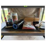 Rubber mat, consumables, shop towels