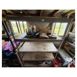 Metal shelving unit, no contents included