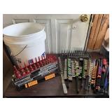 Bucket of sockets, socket organizers