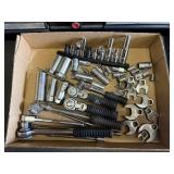 Sockets, ratchets, crow foot wrenches