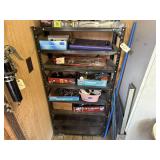 Metal shelving, no contents included