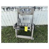 Plastic garden hose reel, no hose included