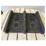 Rubber boot scraper