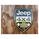 JEEP 4 x 4 metal sign
