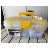 Clear toolbox, contents included