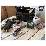 Canvas tool caddy, contents included