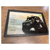 JEEP "Take the Road Less Traveled" wall decor