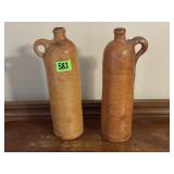 Skinny stoneware jugs (2)