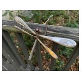 Dragonfly, butterfly garden art