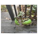 Praying mantis garden art