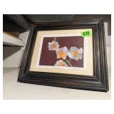 Floral fiber artwork