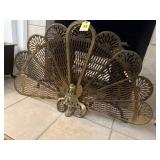 Large brass fan