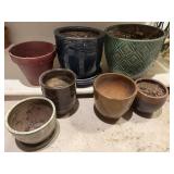 Shelf of flower pots