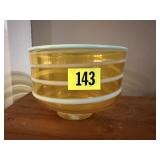 Orange striped bowl