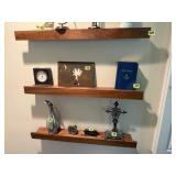 Floating shelves, set of 3, no contents included