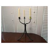 Wrought iron candleabra